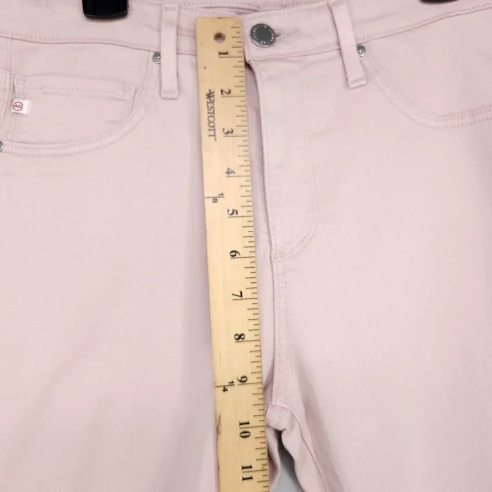 AG Adriano Goldschmied Ankle Jeans Size 28 High Rise The Farrah Skinny Pink